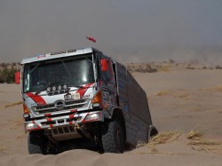 Car 1 piloted by the Yoshimasa Sugawara/Katsumi Hamura crew 
