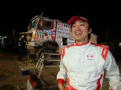 Teruhito Sugawara arrived at the bivouac in Antofagasta at around 10:20pm. 