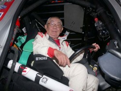 Yoshimasa Sugawara arrives at the bivouac in Jujuy. 