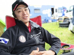 Teruhito Sugawara is refreshed after a day of rest.